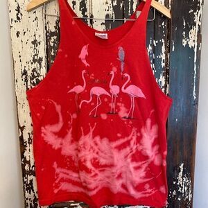 EUC vintage Florida Flamingo 🦩 tank top. Size L